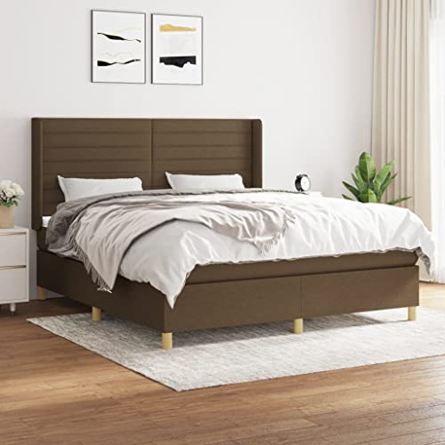 DYRJDJWIDHW metallbett bettrahmen Bett bettgestellBoxspringbett mit Matratze & LED Rosa 80x200 cm SamtGeeignet für Schlafzimmer von DYRJDJWIDHW