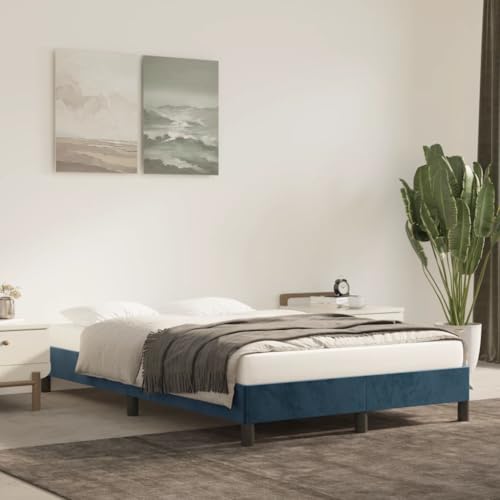 DYRJDJWIDHW metallbett futonbett Bed Frame bettrahmenBett mit Matratze Weiß und Schwarz 120x200 cm KunstlederGeeignet für Schlafzimmer von DYRJDJWIDHW