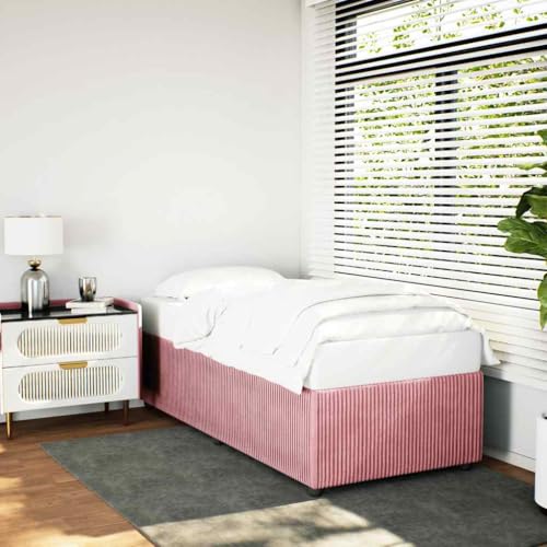 DYRJDJWIDHW metallbett futonbett bettgestell bettrahmenBoxspringbett mit Matratze Blau 90x190 cm StoffGeeignet für Schlafzimmer von DYRJDJWIDHW