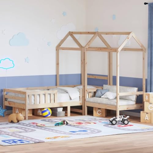 DYRJDJWIDHW metallbett futonbett bettrahmen Bed frameBettgestell mit Kopf- und Fußteil Metall Weiß 193x203 cmGeeignet für Schlafzimmer von DYRJDJWIDHW