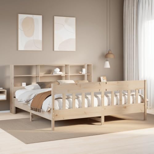 DYRJDJWIDHW metallbett kopfteil Bett Bett betten, bettrahmen Massivholzbett mit Regal ohne Matratze Weiß 200x200 cm KieferGeeignet für Schlafzimmer DYRJDJWIDHW metallbett kopfteil Bett Bett betten, bettrahmen Massivholzbett mit Regal ohne Matratze Weiß 200x200 cm KieferGeeignet für Schlafzimmer von DYRJDJWIDHW