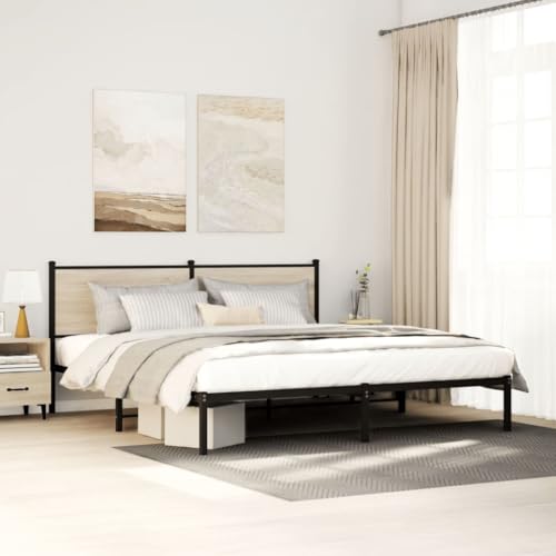 DYRJDJWIDHW metallbett kopfteil Bett Bett bettrahmenBoxspringbett mit Matratze Taupe 200x200 cm StoffGeeignet für Schlafzimmer von DYRJDJWIDHW