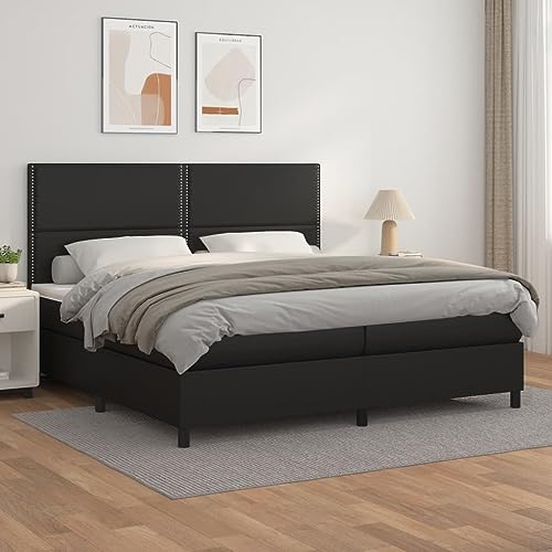 DYRJDJWIDHW metallbett kopfteil Bett bettrahmen bettgestellBoxspringbett mit Matratze Taupe 140x200 cm StoffGeeignet für Schlafzimmer von DYRJDJWIDHW