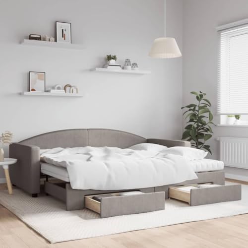 DYRJDJWIDHW metallbett kopfteil Bett bettrahmen bettgestellTagesbett mit Matratze Gelb 80x200 cm SamtGeeignet für Schlafzimmer von DYRJDJWIDHW