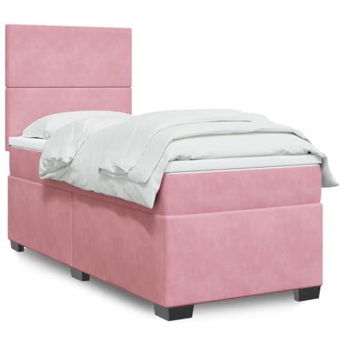 DYRJDJWIDHW metallbett lattenroste bettgestell bedBoxspringbett mit Matratze Taupe 140x200 cm StoffGeeignet für Schlafzimmer von DYRJDJWIDHW