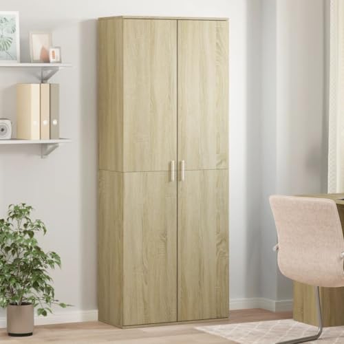 Highboard Sonoma Oak 70x35x180 cm Wood Particle Board Storage Cabinet with Doors Design for Living Room Bedroom. Durable Material Easy Assembly Highboard Sonoma Oak 70x35x180 cm Wood Particle Board Storage Cabinet with Doors Design for Living Room Bedroom. Durable Material Easy Assembly von DYRJDJWIDHW