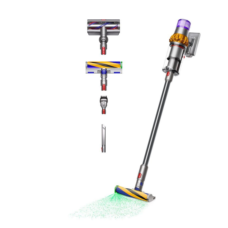 DYSON Akku-Hand-und Stielstaubsauger Dyson V15 Detect Absolute, Haarentwirrungstechnologie, LED-Beleuchtung, 660 W, 240 Airwatt Saugkraft, Stauberkennungssensor DYSON Akku-Hand-und Stielstaubsauger Dyson V15 Detect Absolute, Haarentwirrungstechnologie, LED-Beleuchtung, 660 W, 240 Airwatt Saugkraft, Stauberkennungssensor von DYSON