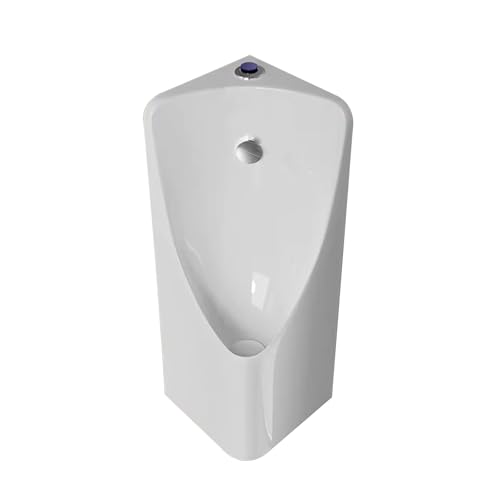 DYUNCZ Urinal, Eckurinale for Männer, Auslaufsicher, Wandmontierte Keramikurinale mit Spülknopf, Urinale for Männerbäder, for den Privaten/gewerblichen Gebrauch von DYUNCZ