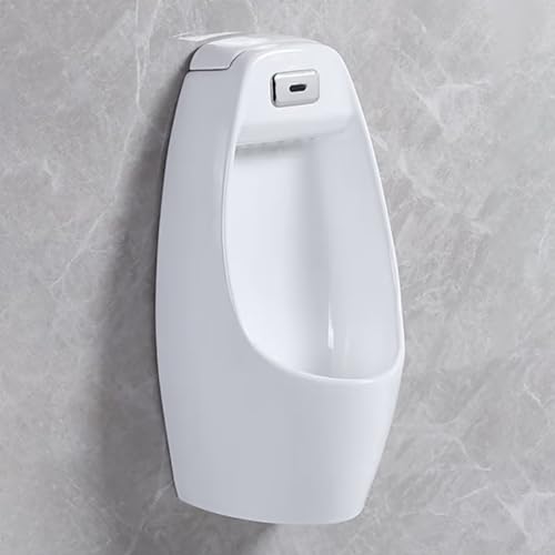 Intelligentes Urinal für Männer mit Sensorspülung, Wandmontiertes Urinal, Hocheffizientes Urinal, Keramik, Geruchshemmend, für Bars, Badezimmer und Hotels Intelligentes Urinal für Männer mit Sensorspülung, Wandmontiertes Urinal, Hocheffizientes Urinal, Keramik, Geruchshemmend, für Bars, Badezimmer und Hotels von DYUNCZ
