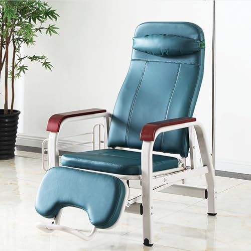 Phlebotomiestuhl mit Infusionsständer, Einzel-infusionsstuhl, Voll Verstellbarer Empfangsstuhl mit Armlehne und Stahlrahmen, Lobbybank, für Labore und Kliniken(Green) von DYUNCZ