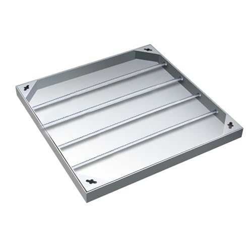 Schachtabdeckung Quadratisch, Unsichtbarer Deckel für Klärgruben aus Edelstahl 201, Eingebetteter Kanaldeckel aus Metall, für Hof und Gehweg(80x80x5cm) von DYUNCZ