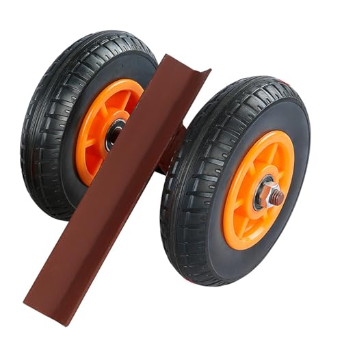 Steinplattenwagen mit 6"/8" Vollgummirädern, Geländegängiger Bauholz Plattenwagen, 200 Kg Tragkraft, für Gipskartonplatten, Sperrholz, Türen und Glas(15cm) von DYUNCZ