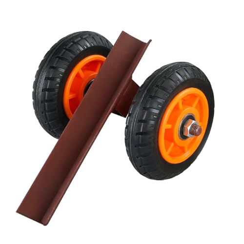 Steinplattenwagen mit 6"/8" Vollgummirädern, Geländegängiger Bauholz Plattenwagen, 200 Kg Tragkraft, für Gipskartonplatten, Sperrholz, Türen und Glas(20cm) von DYUNCZ