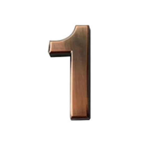 10cm Bronze Digital Hotel Door Number Plate For Room Electroplated Wire Drawing Spot Adhesive Backing(1) von DYYEUAVT