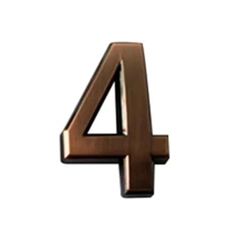 10cm Bronze Digital Hotel Door Number Plate For Room Electroplated Wire Drawing Spot Adhesive Backing(4) von DYYEUAVT