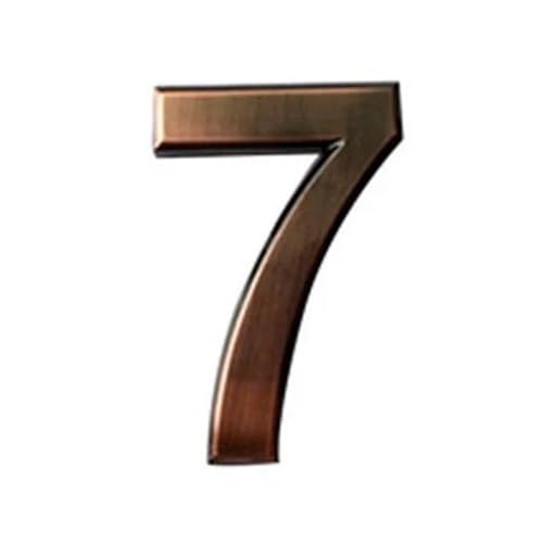 10cm Bronze Digital Hotel Door Number Plate For Room Electroplated Wire Drawing Spot Adhesive Backing(7) von DYYEUAVT