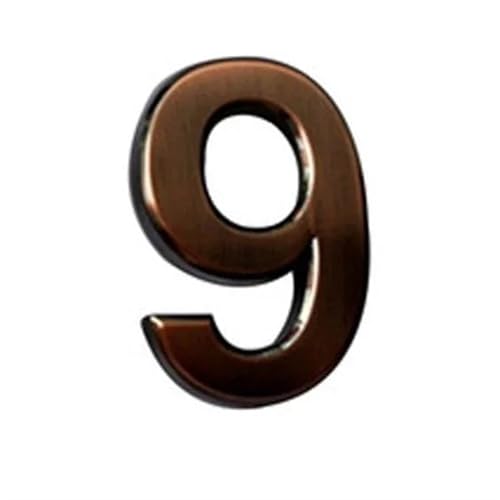 10cm Bronze Digital Hotel Door Number Plate For Room Electroplated Wire Drawing Spot Adhesive Backing(9) von DYYEUAVT