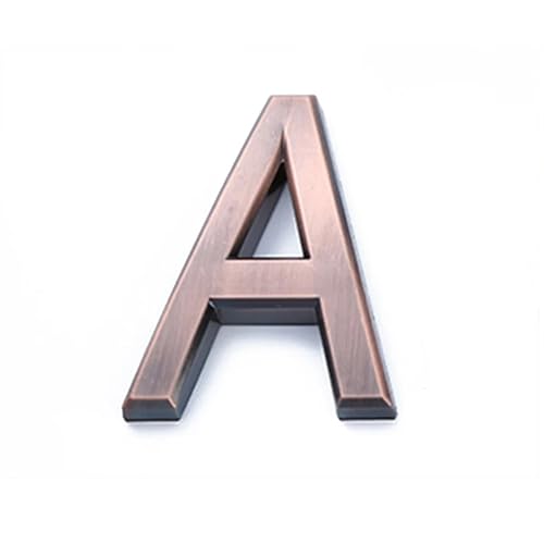 10cm Bronze Digital Hotel Door Number Plate For Room Electroplated Wire Drawing Spot Adhesive Backing(A) von DYYEUAVT