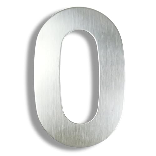 15/20/25/30cm Stainless Steel House Number Silver Address Sign 0-9 Huisnummer Outdoor Numbers Home Numeros Casa Exterior Big(Silver No.0,20cm) von DYYEUAVT