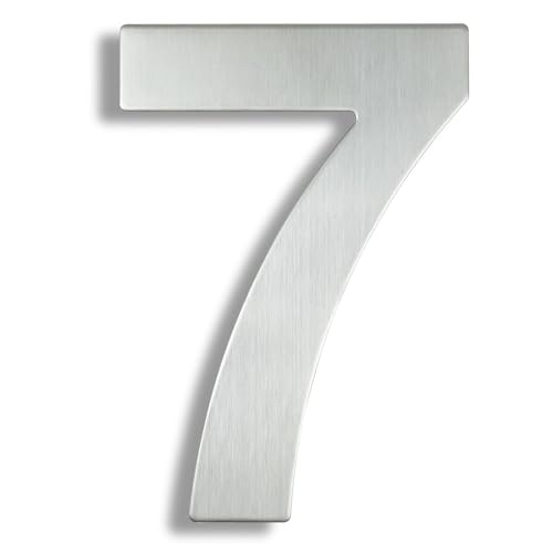 15/20/25/30cm Stainless Steel House Number Silver Address Sign 0-9 Huisnummer Outdoor Numbers Home Numeros Casa Exterior Big(Silver No.7,20cm) von DYYEUAVT