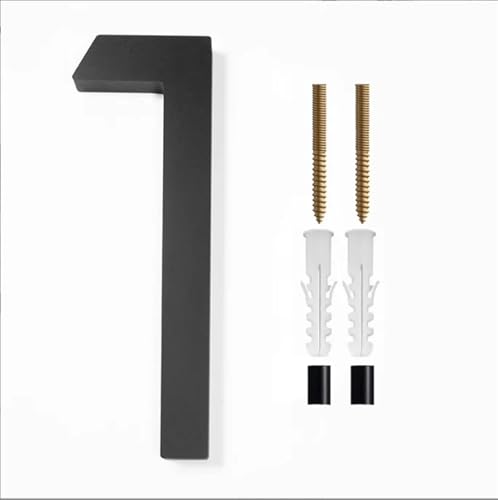 15cm House Number Outdoor Letters Digital 0-9 Door Alphabet Exterior 6 Inches Numbers Address Plaque Signs On(Black-1) von DYYEUAVT