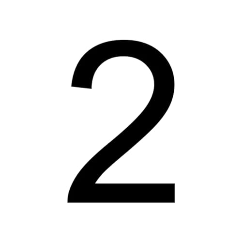 3D Double-sided Lighted House Numbers Outdoor Waterproof Acrylic Door Plates Metal Letter Sign Plate Villa Address Number(2,20CM 8INCH_4000K) von DYYEUAVT