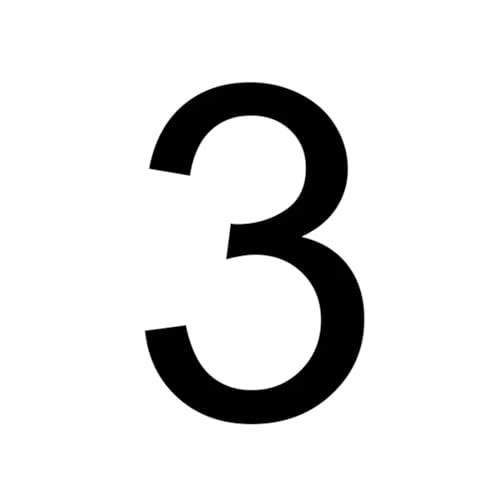 3D Double-sided Lighted House Numbers Outdoor Waterproof Acrylic Door Plates Metal Letter Sign Plate Villa Address Number(3,20CM 8INCH_4000K) von DYYEUAVT