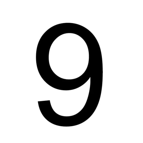 3D Double-sided Lighted House Numbers Outdoor Waterproof Acrylic Door Plates Metal Letter Sign Plate Villa Address Number(9,25CM 10INCH_4000K) von DYYEUAVT