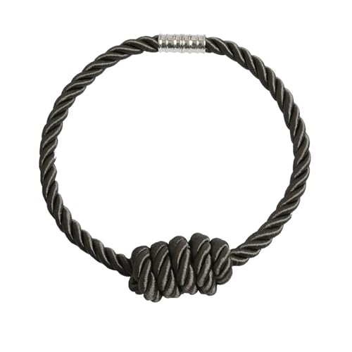 DYYEUAVT 2 Stück Vorhang Raffhalter Magnetische Vorhang Raffhalter Vorhänge Holdbacks Vorhang Zubehör Dekorative Gardinen Holdbacks(Deep Gray) von DYYEUAVT