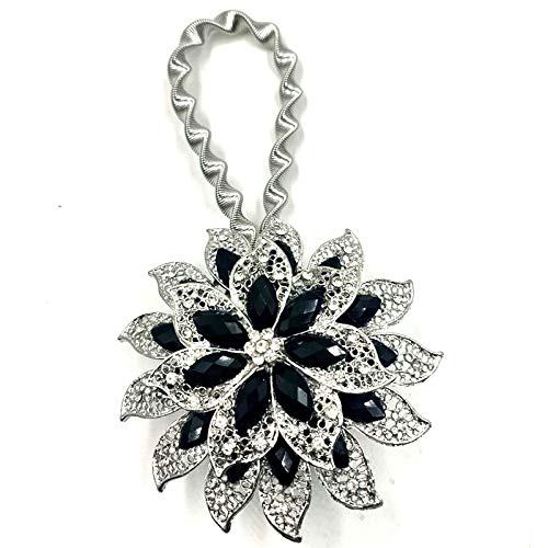 DYYEUAVT 2PC Magnet Vorhang Raffhalter Frühling Strass Stahldraht Blume geformt magnetische Vorhang Schnalle Clip Fenster Halter Zubehör(Color 12) von DYYEUAVT