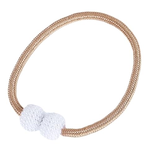 DYYEUAVT 2PCS Perle Magnetische Vorhang Clip Vorhang Halter Raffhalter Schnalle Clips Hängende Kugel Schnalle Raffhalter Vorhang Dekor Zubehör(Brown,1pc) von DYYEUAVT