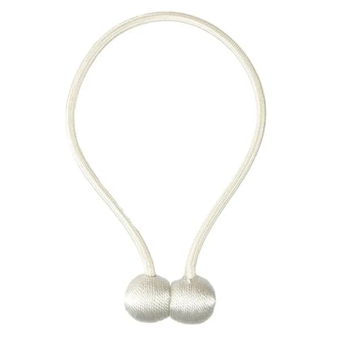 DYYEUAVT Magnetische Vorhanghaken Raffhalter Clip Vorhänge Schnalle Halter Dekorative Home Polyester Vorhänge Zubehör(WHITE01) von DYYEUAVT
