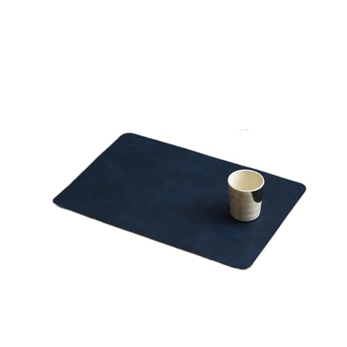 DYYEUAVT Quadratisches Tischset aus Leder, wasserdichte doppellagige Essmatte mit Rindsledermuster, isolierter Tisch for den Heimgebrauch(Color 04,2 Pcs) von DYYEUAVT