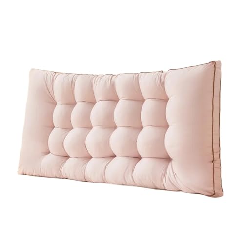 Großes Kopfteilkissen, Lounge-Sofakissen, Bettruhe, Lesekissen, Liege, TV-Lesekissen, Lendenkissen, Bodenkissen(Light pink,120x60x10cm) von DYYEUAVT