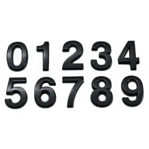 House Number Outdoor Sticker Apartment Self Adhesive Digits Hotel Office Address Residential Door Plate On The Front(Black,120X80 MM_NUMBER 2) von DYYEUAVT