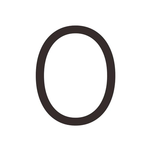 Massives Messing, 4–12 Zoll, 10–30 cm, großer Zahlenbuchstabe, Tür, Haus, öffentliches Schwarzgold, schwimmende Signatur, Ziffern for den Außenbereich(0,152mm 6inch) von DYYEUAVT