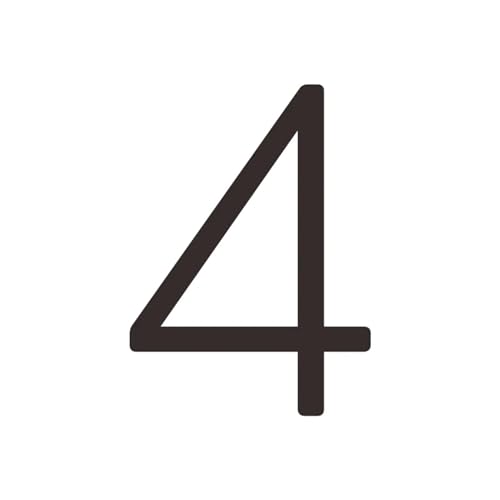 Massives Messing, 4–12 Zoll, 10–30 cm, großer Zahlenbuchstabe, Tür, Haus, öffentliches Schwarzgold, schwimmende Signatur, Ziffern for den Außenbereich(4,152mm 6inch) von DYYEUAVT