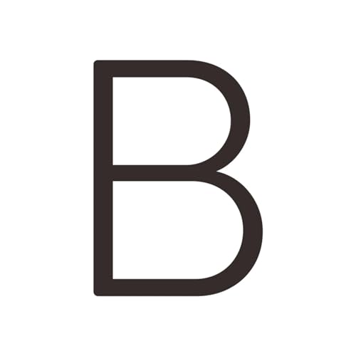 Massives Messing, 4–12 Zoll, 10–30 cm, großer Zahlenbuchstabe, Tür, Haus, öffentliches Schwarzgold, schwimmende Signatur, Ziffern for den Außenbereich(B,203mm 8inch) von DYYEUAVT