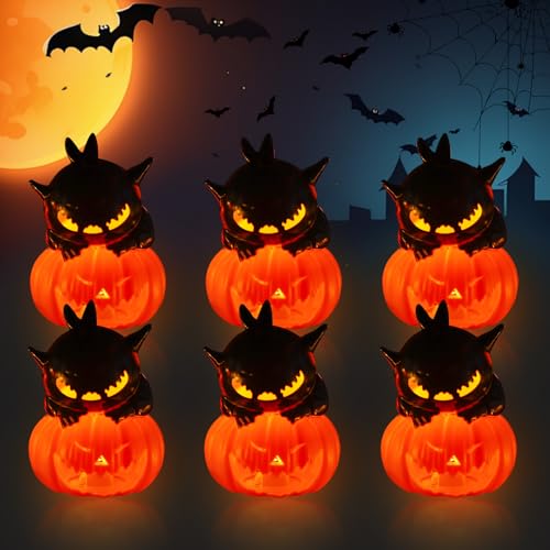 12 Stück Halloween Deko Kinder Kürbis Laterne Lichtfiguren,Halloween Teelichthalter Kürbislaterne Kürbis Lampe,LED Kerzen Flammenlose Licht Teelichter,Kerzenhalter Horror Garten Teelicht Innen Außen 12 Stück Halloween Deko Kinder Kürbis Laterne Lichtfiguren,Halloween Teelichthalter Kürbislaterne Kürbis Lampe,LED Kerzen Flammenlose Licht Teelichter,Kerzenhalter Horror Garten Teelicht Innen Außen von DZAY