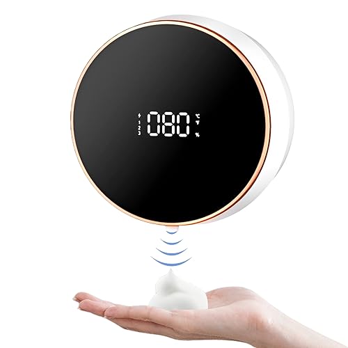 300ml Seifenspender Automatisch Wandmontage Elektrischer Soap Dispenser No Touch Schaumseifenspender mit Sensor,Elektrischer Seifenspender mit USB Wiederaufladbar,IPX5 Wasserdicht (Weißer Schaum) von DZAY