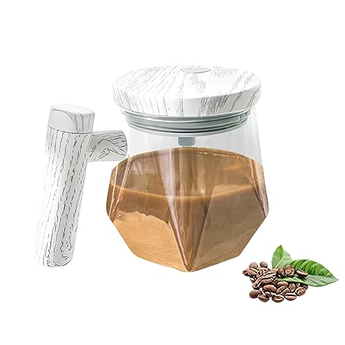 400ml Elektrischer Selbstrührender Kaffeebecher aus Hohe Borosilikatglas，Mischen Kaffee Tasse Automatisches AAA batteriebetrieben Selbstmischende Kaffeetasse für Kaffee/Milch/Proteinpulver von DZAY