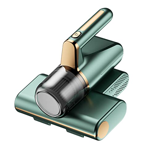 Bettstaubsauger Milbensauger für Matratzen,Handheld Matratzenreiniger Gerät 14Kpa Starke Absaugung Handstaubsauger Antimilben Staubsauger,700W Leistungsstark 5s Schnellheizung Staubsammler (Grün 01) von DZAY