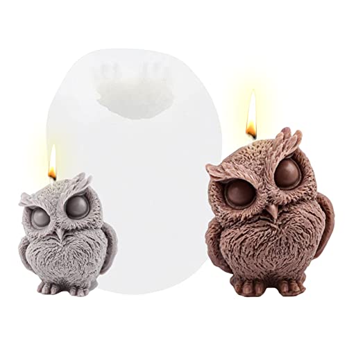 DZAY 3D Eule Silikonform Kerzenform Seifenform,3D Eulen Form Silikon Seifengießform Kerzen Gießform Kuchen Dekoration,DIY Handgemachte Fondant Schokoladenform Eulen Geformte Handwerks Skulptur DZAY 3D Eule Silikonform Kerzenform Seifenform,3D Eulen Form Silikon Seifengießform Kerzen Gießform Kuchen Dekoration,DIY Handgemachte Fondant Schokoladenform Eulen Geformte Handwerks Skulptur von DZAY
