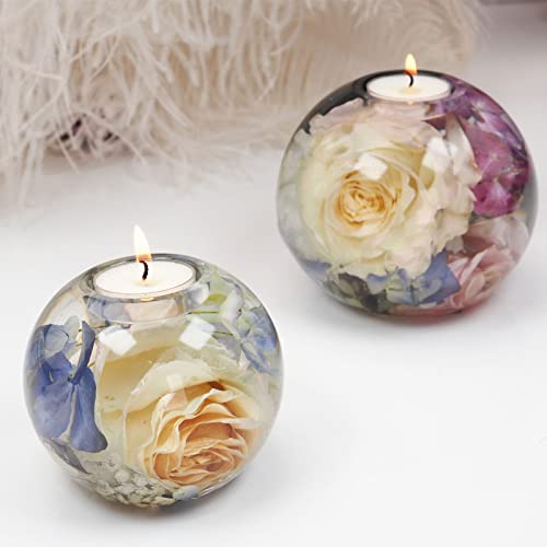 DZAY DIY Kerzenständer Silikonform Epoxidharz Formen 4.72" Kugel Teelichthalter Gießformen Kerzenhalter Getrocknete Blumen Resin Silikon Mold für Kristall Kerzenhalter Hochzeitsfeiern Dekoration DZAY DIY Kerzenständer Silikonform Epoxidharz Formen 4.72" Kugel Teelichthalter Gießformen Kerzenhalter Getrocknete Blumen Resin Silikon Mold für Kristall Kerzenhalter Hochzeitsfeiern Dekoration von DZAY