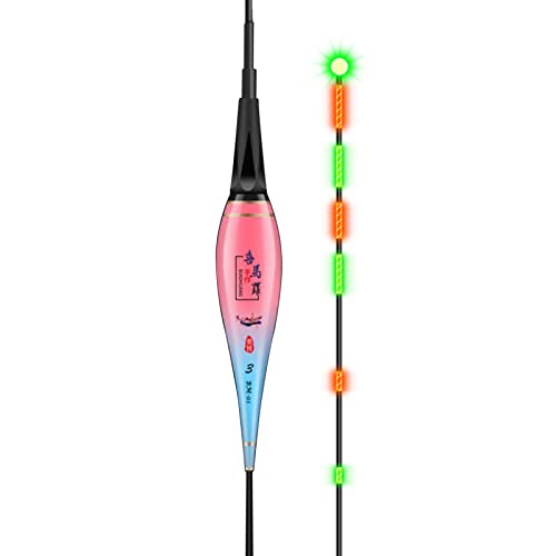 DZAY LED Smart Night Angeln Fishing Posen Set,Posenangeln Leuchtende Angelschwimmer Schwimmend Angelpose Smart mit Gravity Sensing LED Leuchtende Forellenangeln Karpfenposen (2.04g) von DZAY