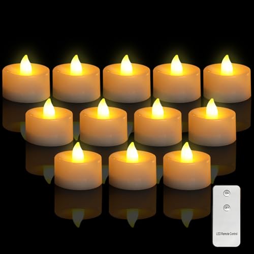 DZAY LED Teelichter Led Kerzen mit Fernbedienung und Timer,Led Kerzen mit Timerfunktion Flackernde Flamme Led Stabkerzen für Halloween,Weihnachten,Herbst und Winter,Hochzeit Batteriebetriebene Kerze DZAY LED Teelichter Led Kerzen mit Fernbedienung und Timer,Led Kerzen mit Timerfunktion Flackernde Flamme Led Stabkerzen für Halloween,Weihnachten,Herbst und Winter,Hochzeit Batteriebetriebene Kerze von DZAY
