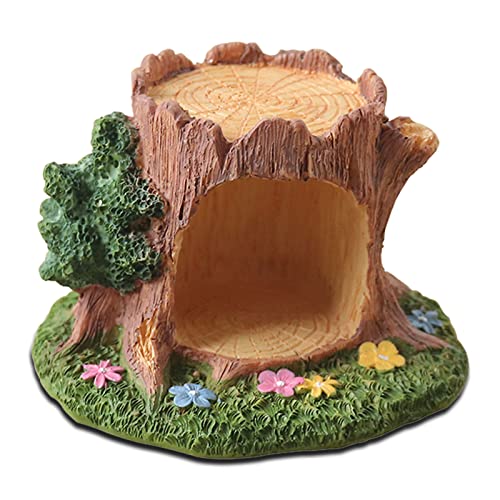 DZAY Miniatur Fairy Garden Blumentopf Puppenhaus Dekoration,Feengartenzubehör Feenhaus für Feengarten,Feenbaumhaus Miniatur Gartenzwerg Figuren Zubehör (A) von DZAY