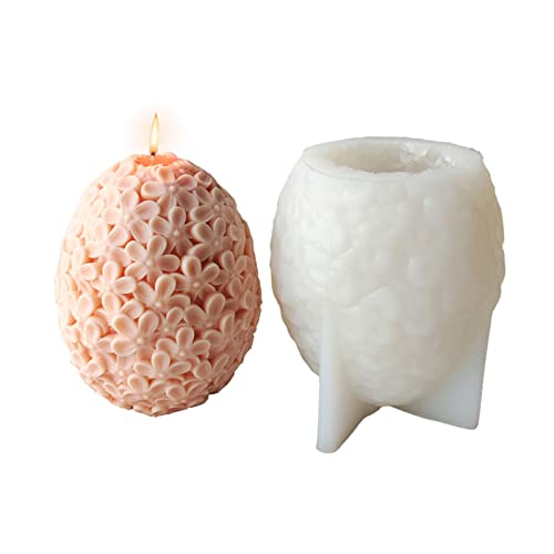 DZAY Ostern Ei Kerzenform mit 3D Hase Figuren Silikonform Ostern,3D Ei Cartoon Hase Kerze Silikonform Seifenform,Ostern Kaninchen Silikonform für Herstellung Duftkerze Seife Ostern Tischdekoration DZAY Ostern Ei Kerzenform mit 3D Hase Figuren Silikonform Ostern,3D Ei Cartoon Hase Kerze Silikonform Seifenform,Ostern Kaninchen Silikonform für Herstellung Duftkerze Seife Ostern Tischdekoration von DZAY