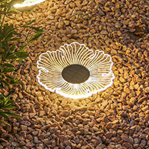 DZAY Solarleuchten für Draußen Wegeleuchten Garten Bodenleuchte,12 LED Solar Lichter IP65 Wasserdicht Gartenleuchten,LED Solarlampe Außenleuchte Garten Lichter Landschaft Beleuchtung (03) von DZAY