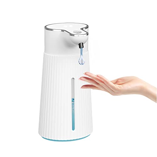 Elektrische Seifenspender Automatisch mit Sensor,400ml Spülmittelspender Wandmontage USB Wiederaufladbare Schaumseife Spender,IPX5 Wasserdicht Schaumspender für Bad Toilette Küche Büro (Dropper) von DZAY